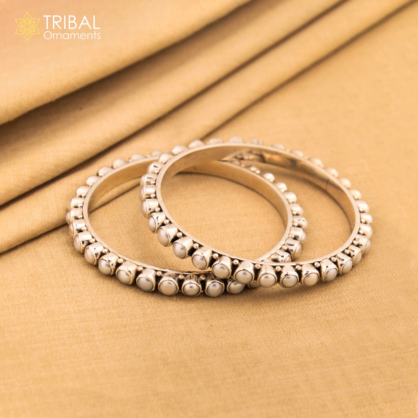 Excellent designer 925 sterling silver pearl bangle bracelet, fabulous oxidized customized brides gifting pearl bangle bracelet ba102