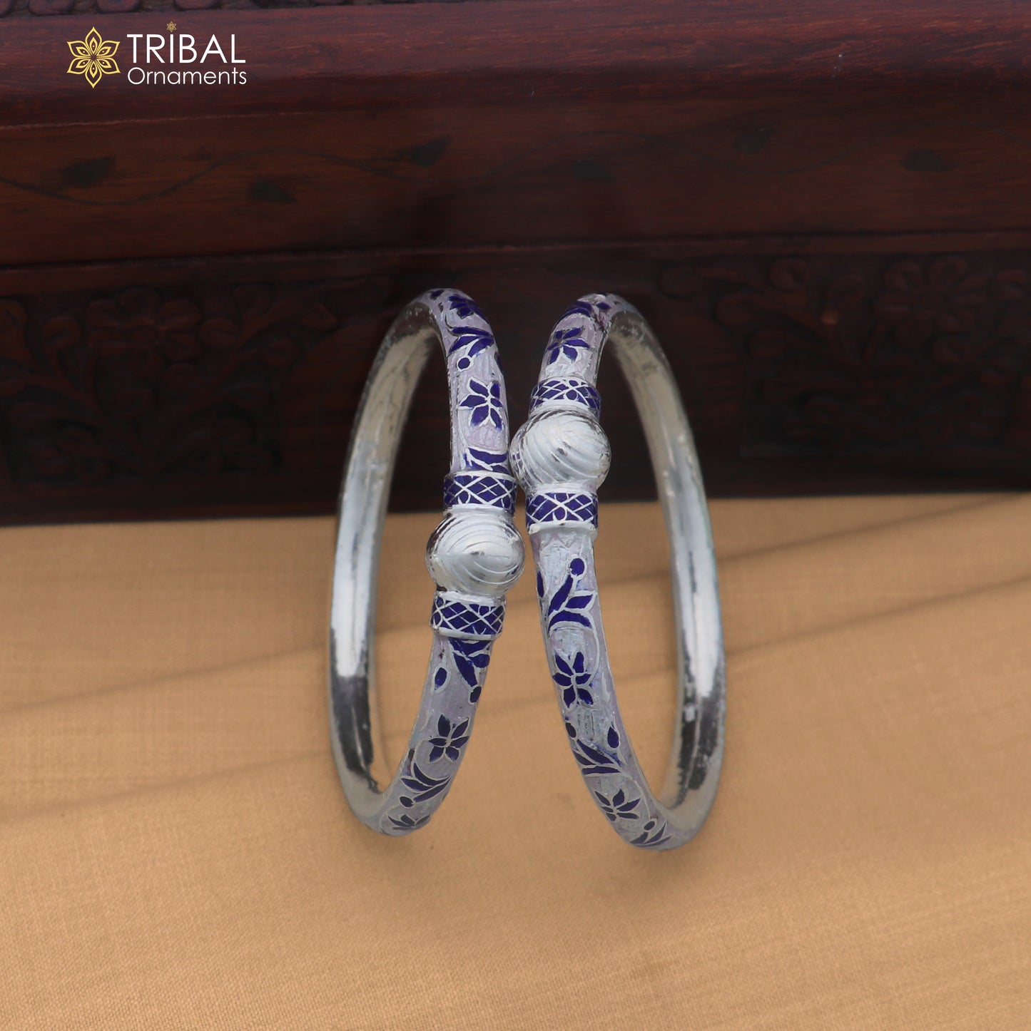 925 sterling silver ball design multi color enamel bangles bracelet brides jewelry ba470