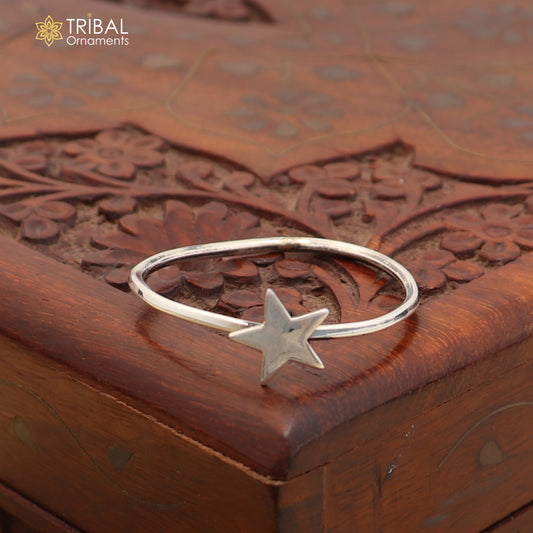 925 Sterling silver star design baby bangle kada ,kids jewelry bbk223