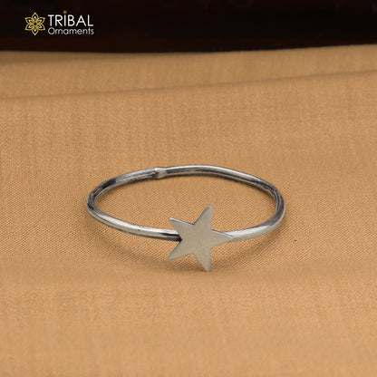 925 Sterling silver star design baby bangle kada ,kids jewelry bbk223