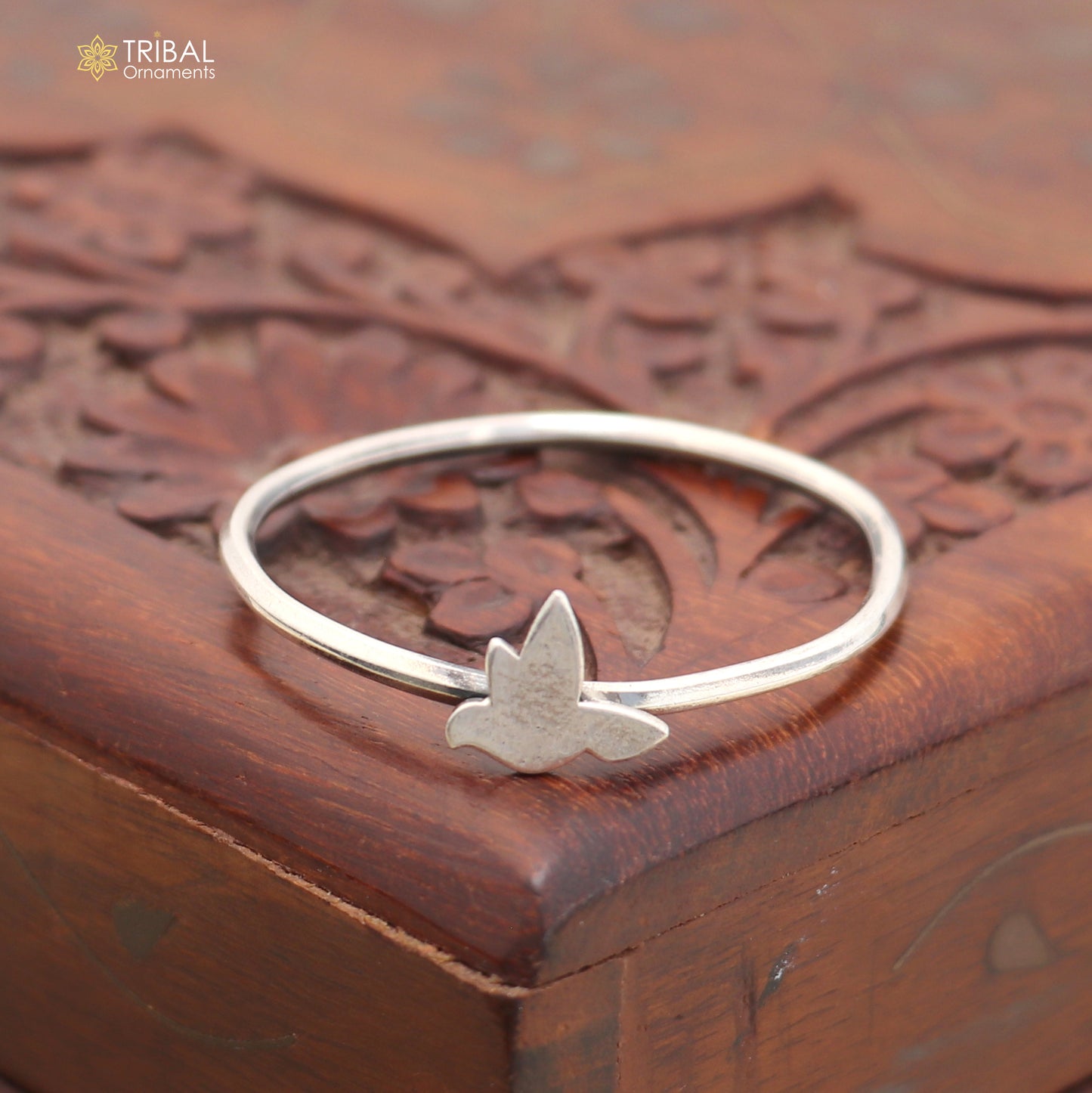 925 Sterling silver bird design baby bangle kada ,kids jewelry bbk224