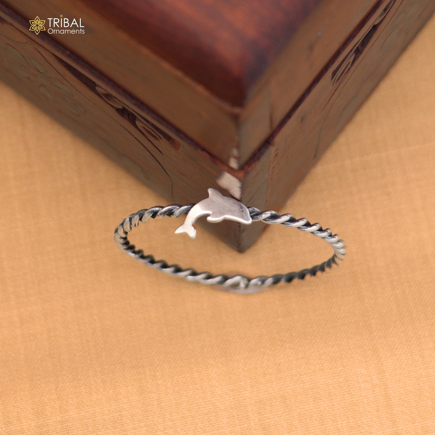 925 Sterling silver Dolphin design baby bangle kada ,kids jewelry bbk225
