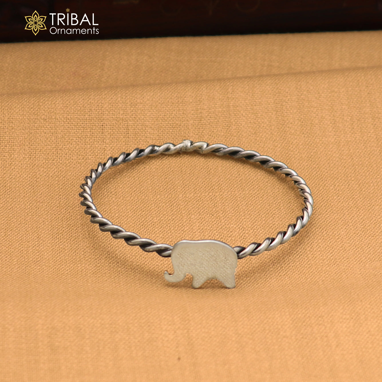 925 Sterling silver baby elephant design baby bangle kada ,kids jewelry bbk226