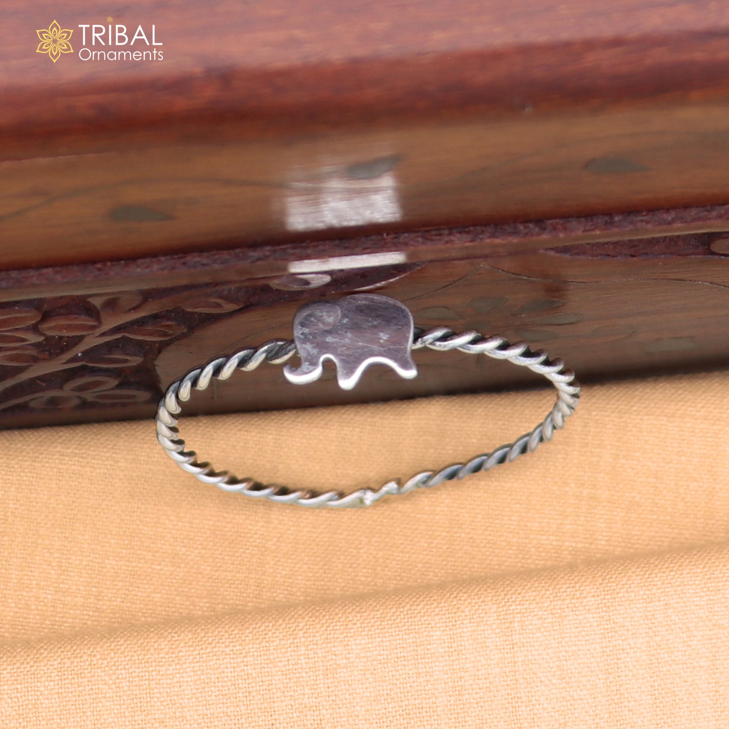 925 Sterling silver baby elephant design baby bangle kada ,kids jewelry bbk226