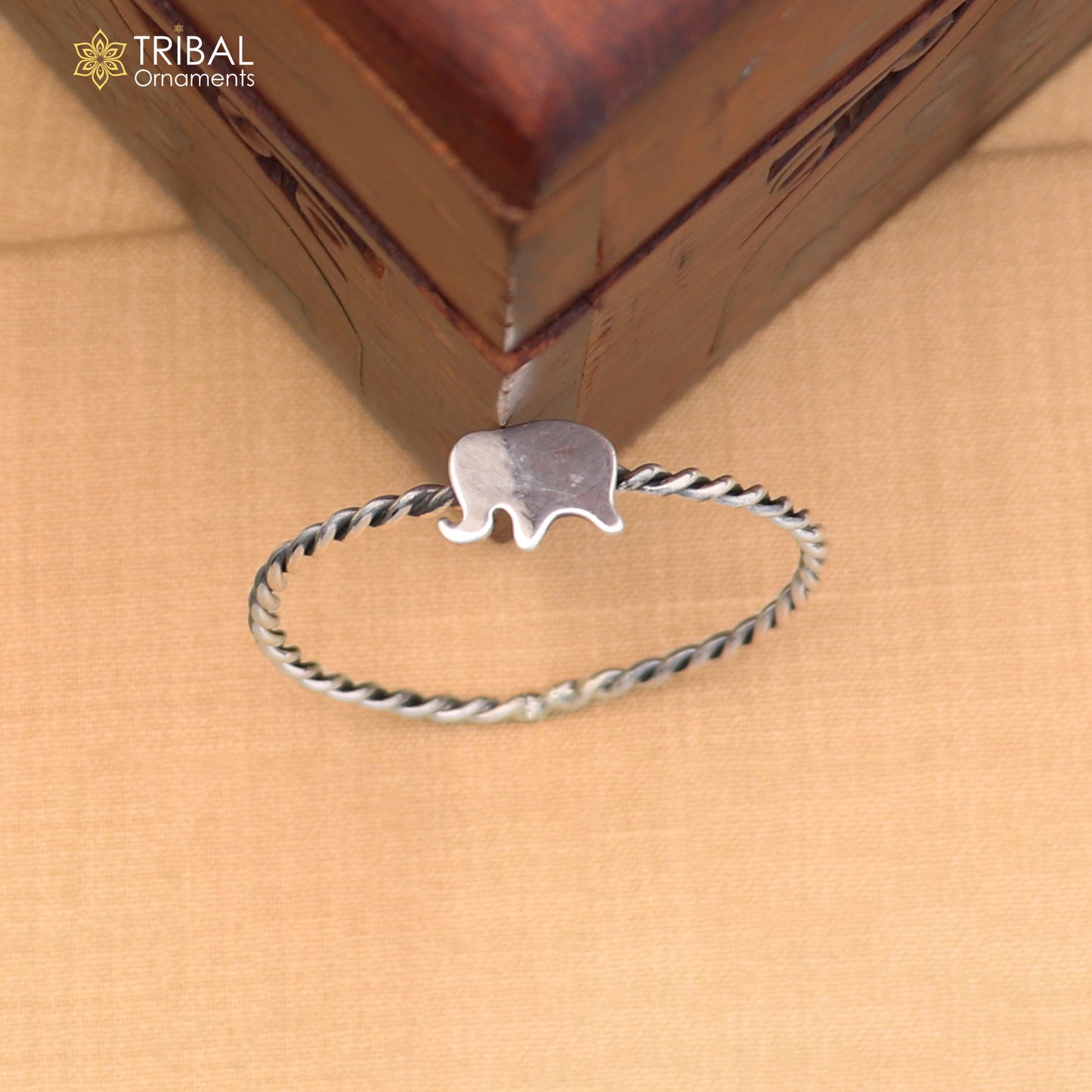925 Sterling silver baby elephant design baby bangle kada ,kids jewelry bbk226