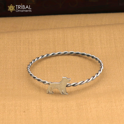 925 Sterling silver dog design baby bangle kada ,kids jewelry bbk228