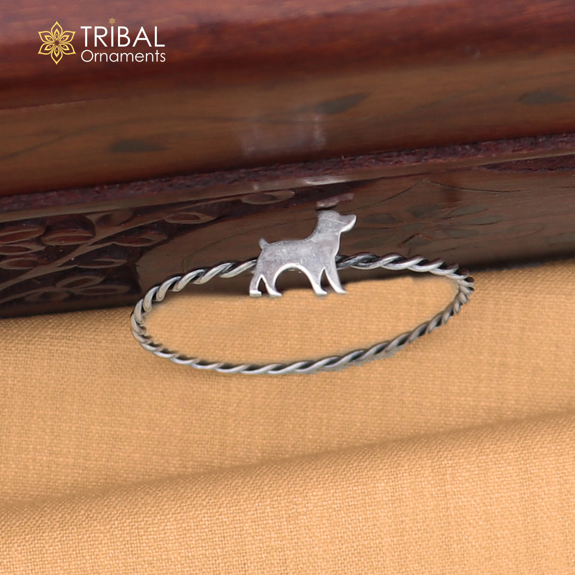 925 Sterling silver dog design baby bangle kada ,kids jewelry bbk228