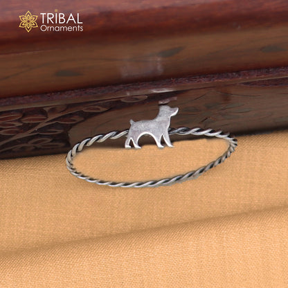 925 Sterling silver dog design baby bangle kada ,kids jewelry bbk228