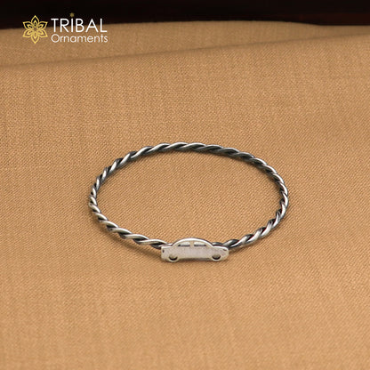 925 Sterling silver car design baby bangle kada ,kids jewelry bbk229