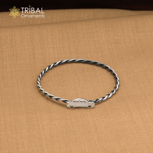 925 Sterling silver car design baby bangle kada ,kids jewelry bbk229