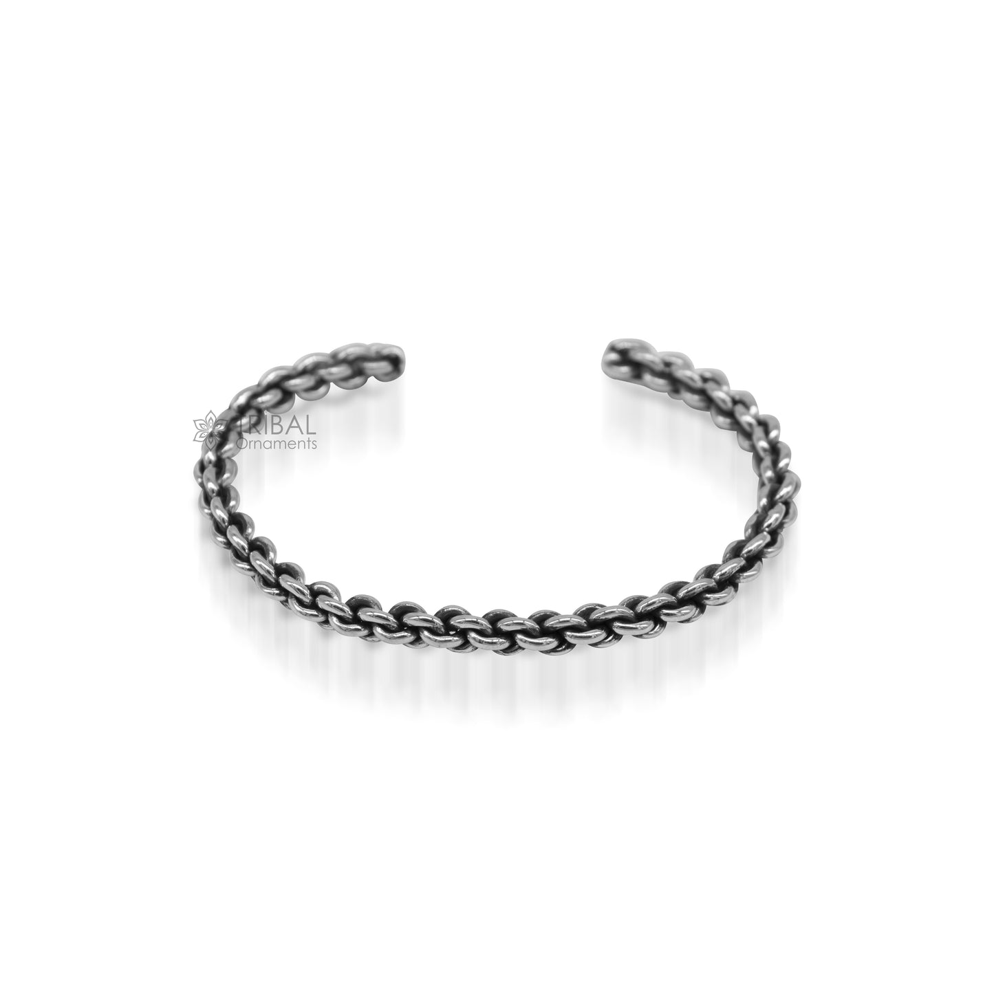 925 sterling silver handmade amazing customized solid bracelet kada, excellent gifting girl's or boy's bracelet stylish gifting kada cuff105