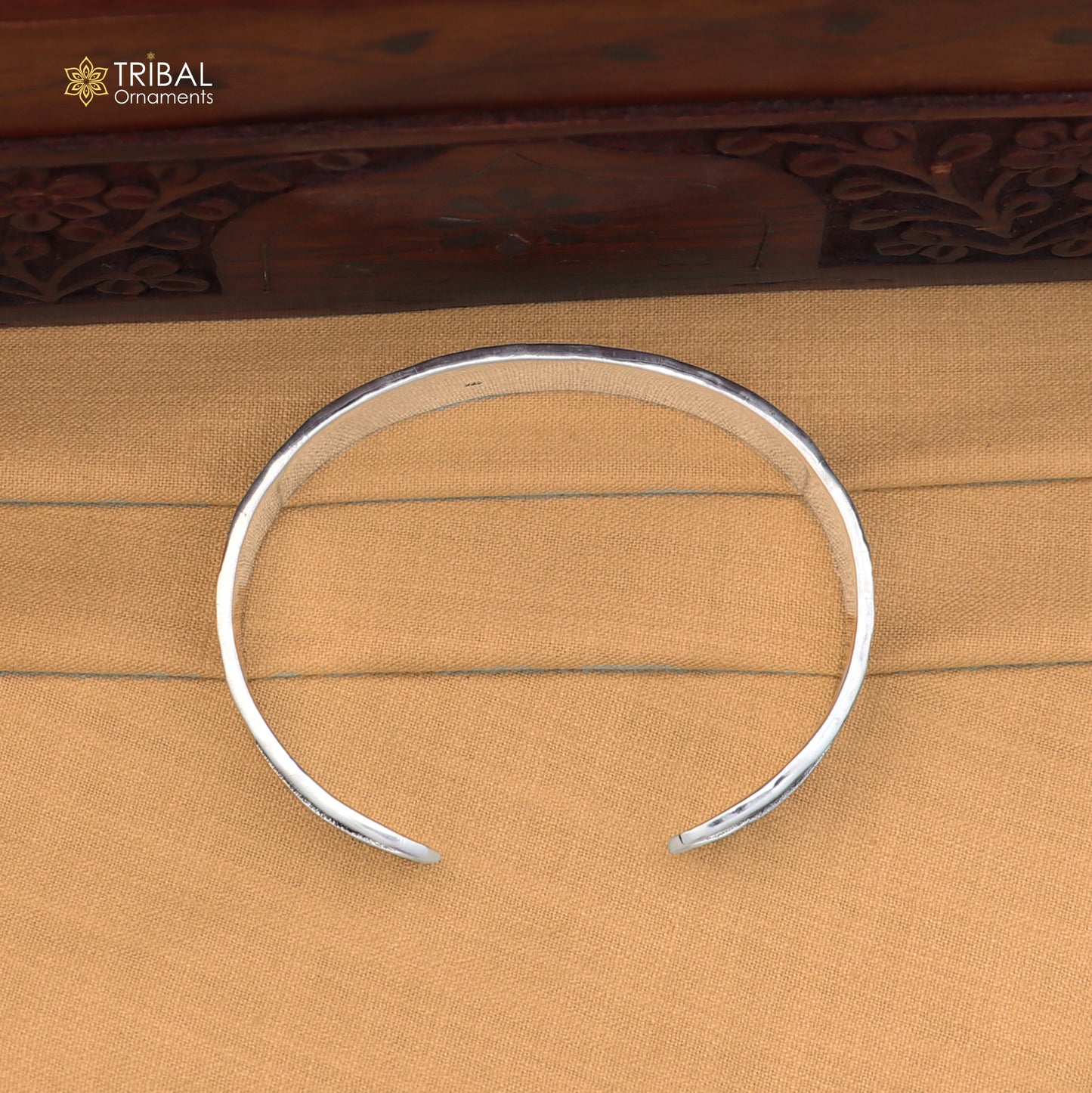 925 sterling silver Om namah shivay mantra cuff kada bracelet mens jewelry cuff261