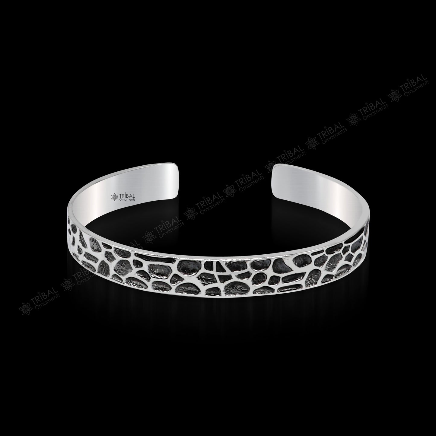 Authentic 925 sterling silver exclusive design handmade cuff kada bracelet, easy to adjust with your wrist, unisex jewelry cuff43