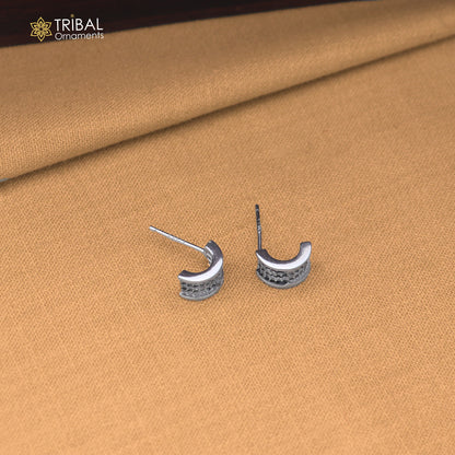 925 sterling silver stylish design cz stone stud earring jewelry er375