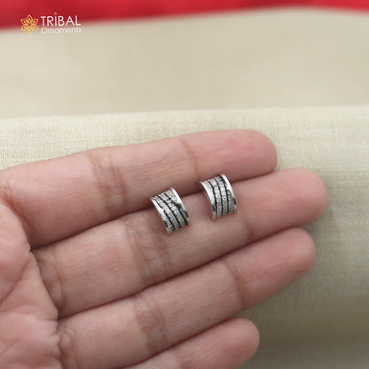 925 sterling silver stylish design cz stone stud earring jewelry er375