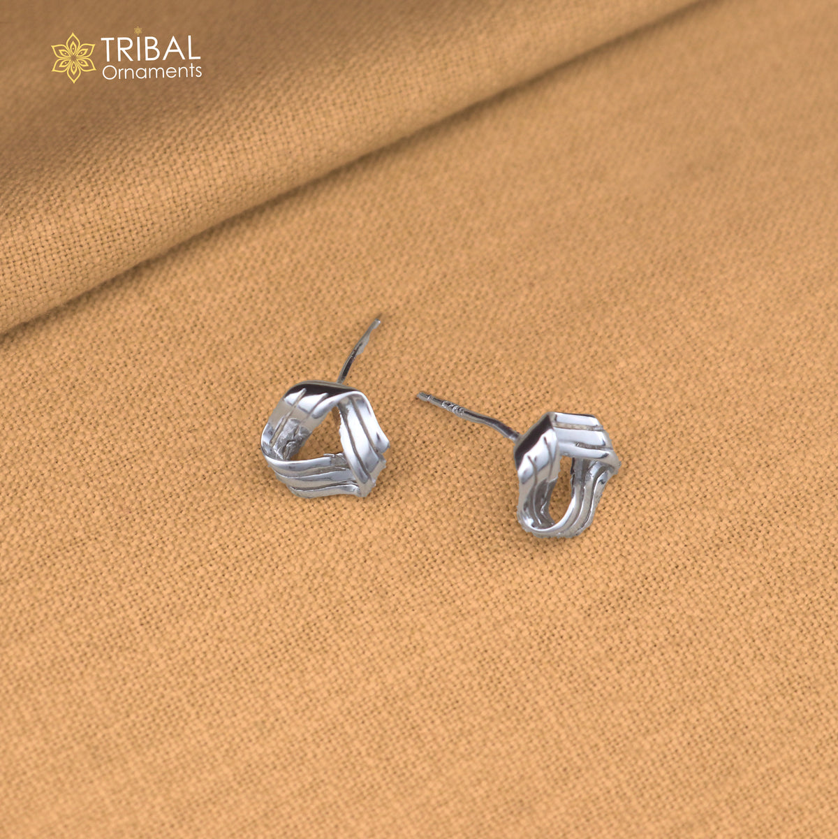 925 sterling silver flower design stud earring jewelry er379