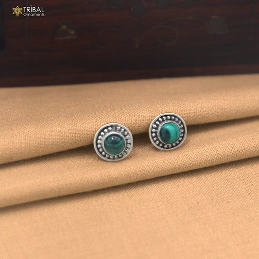 925 sterling silver turquoise stone stud earring best jewelry er403