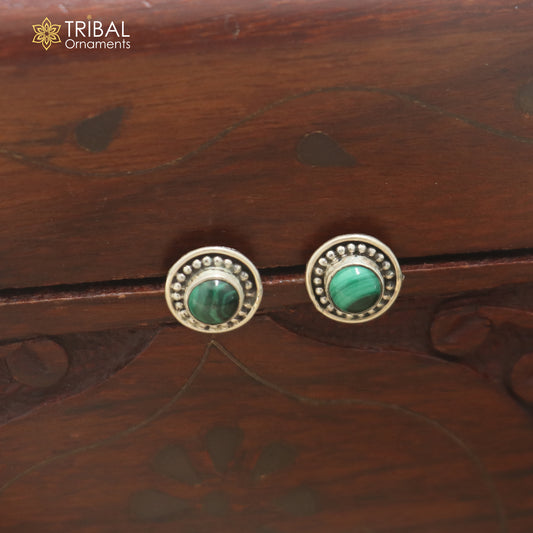 925 sterling silver turquoise stone stud earring best jewelry er403
