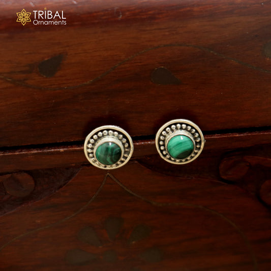 925 sterling silver turquoise stone stud earring best jewelry er403