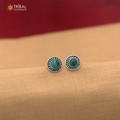925 sterling silver turquoise stone stud earring best jewelry er403