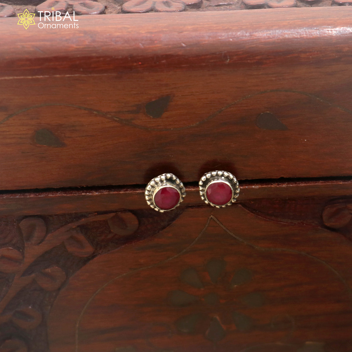 925 sterling silver pink stone stud earring best jewelry er408