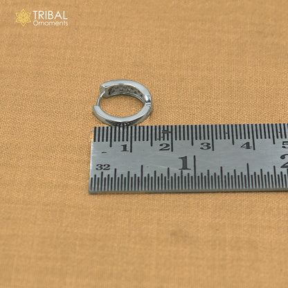 925 sterling silver zircon stone hoop earring er432