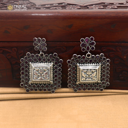 925 sterling silver stylish squire design jumka earring er444