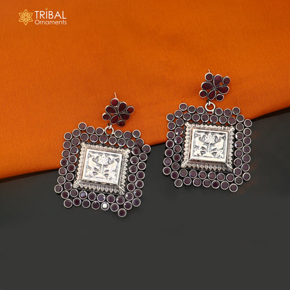 925 sterling silver stylish squire design jumka earring er444