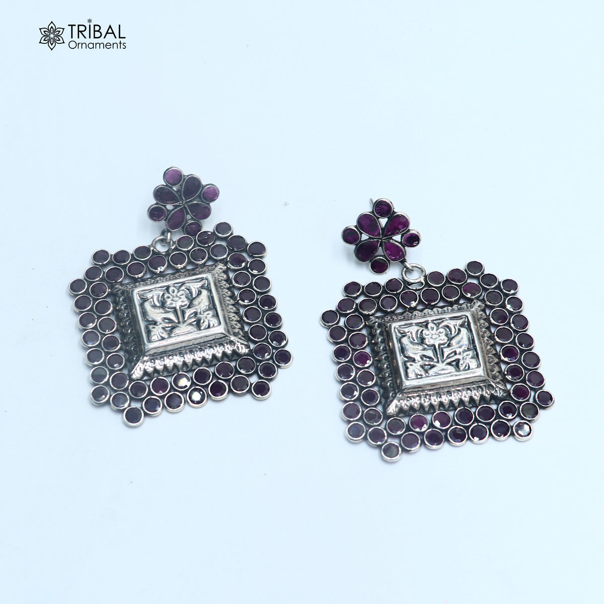 925 sterling silver stylish squire design jumka earring er444