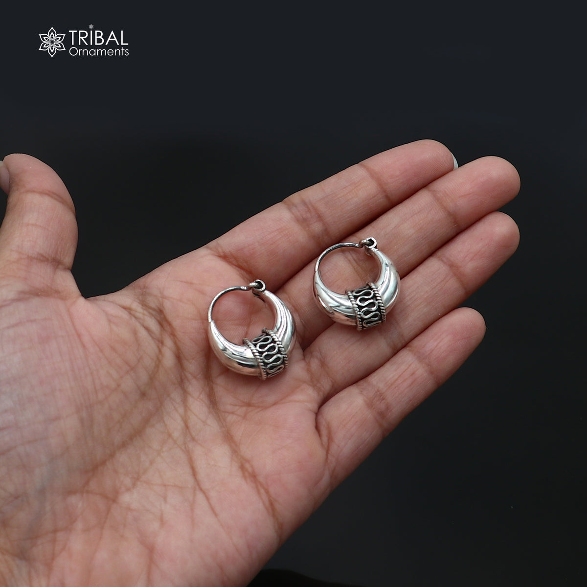 925 sterling silver plain shiny hoops earring, amazing unisex jewelry er445
