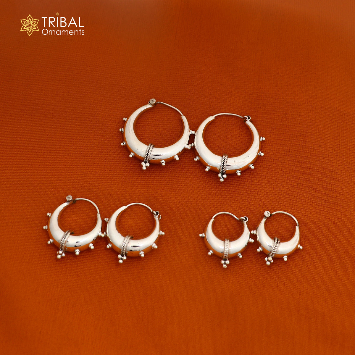 925 sterling silver stylish shiny hoops earring, amazing unisex jewelry er446