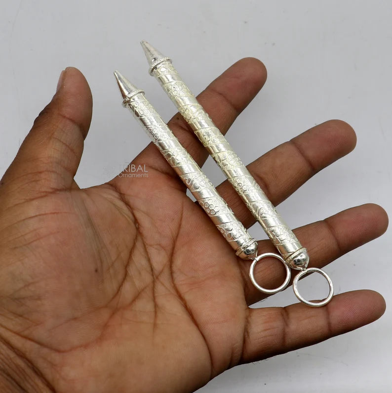 925 sterling silver new trendy Holi special Laddu Gopala colorful water Pichkari and Bucket best gift to Lord Krishna accessories su1287 - TRIBAL ORNAMENTS