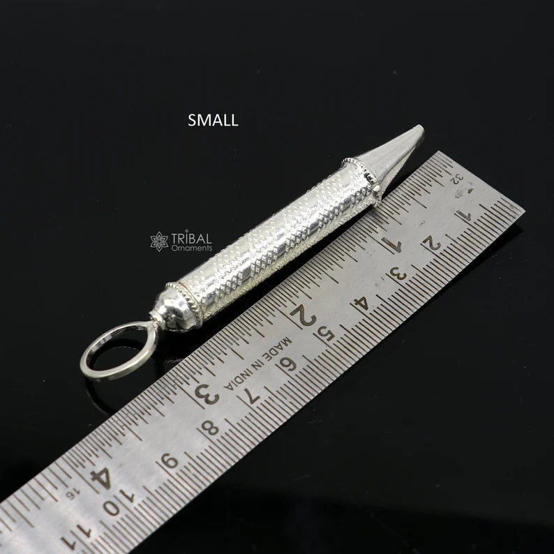 925 sterling silver trendy Laddu Gopala colorful water gun Pichkari best gift to Lord Krishna HOLI festival accessories su1288 - TRIBAL ORNAMENTS