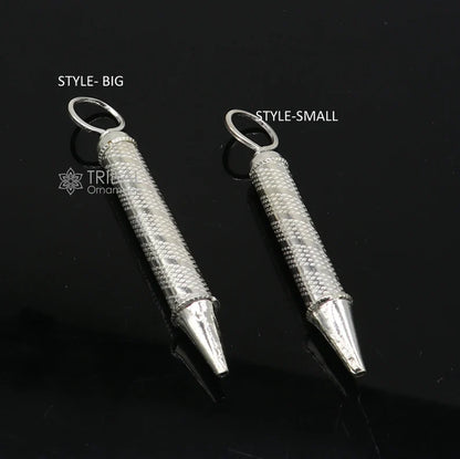 Colorful 925 sterling silver water gun Pichkari by TRIBAL ORNAMENTS, ideal for Holi festival accessories and Lord Krishna celebrations.