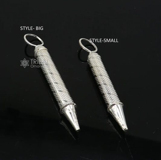 925 sterling silver trendy Laddu Gopala colorful water gun Pichkari best gift to Lord Krishna HOLI festival accessories su1288 - TRIBAL ORNAMENTS