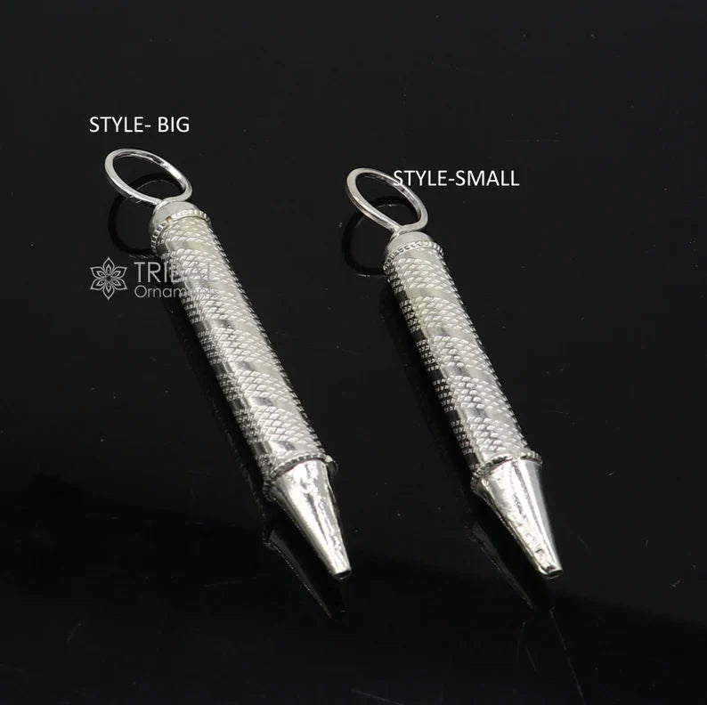 925 sterling silver trendy Laddu Gopala colorful water gun Pichkari best gift to Lord Krishna HOLI festival accessories su1288 - TRIBAL ORNAMENTS