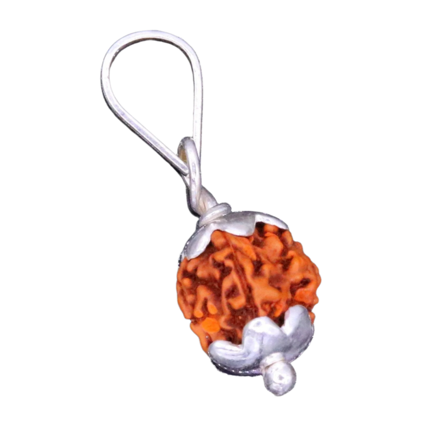 Solid sterling silver handmade rudraksha pendant excellent pendant,light weight pendant gifting jewelry nsp286