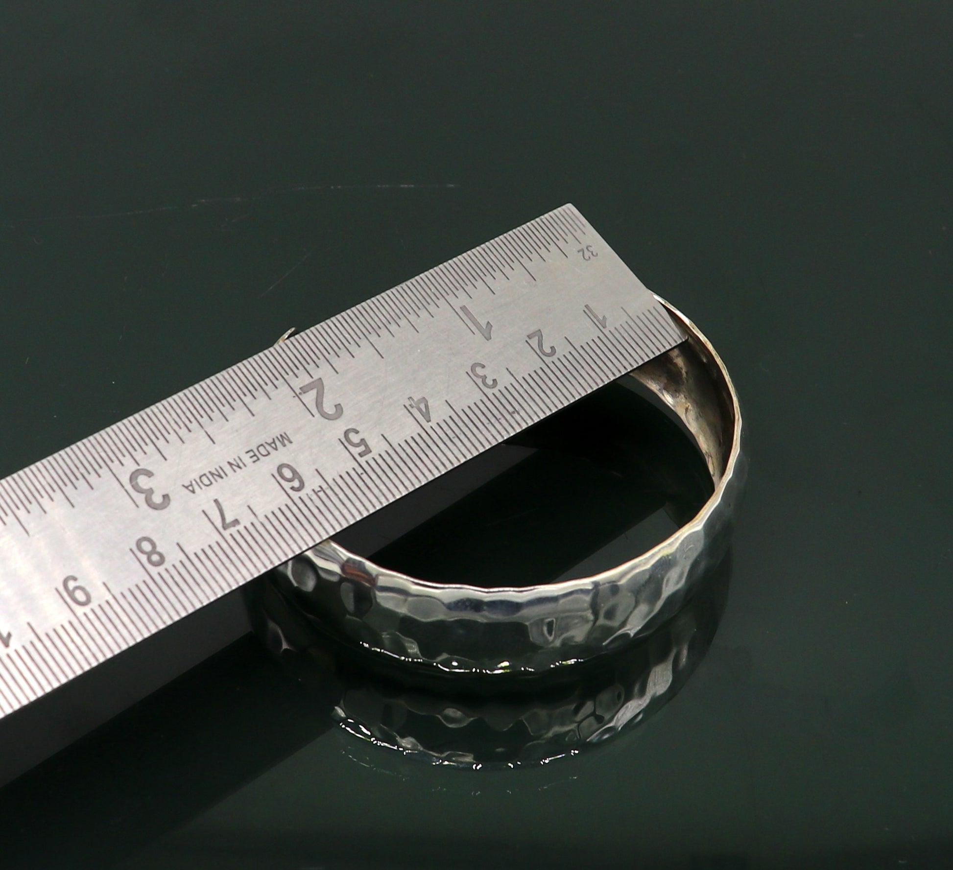925 sterling silver adjustable bangle bracelet gorgeous shiny bright Spotted design new fancy unique bangle, cuff bracelet best gift cuff28 - TRIBAL ORNAMENTS