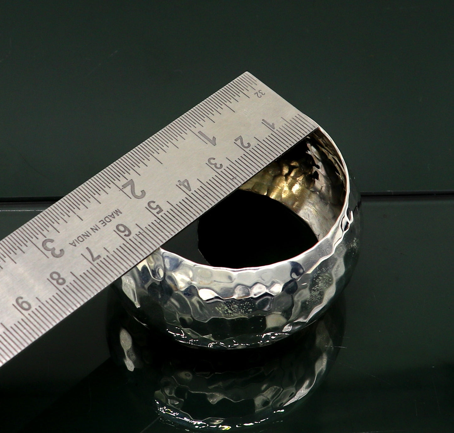 925 pure sterling silver stylish spotted doted adjustable bangle bracelet, cuff bracelet best brides made wedding gifting jewelry cuff30 - TRIBAL ORNAMENTS