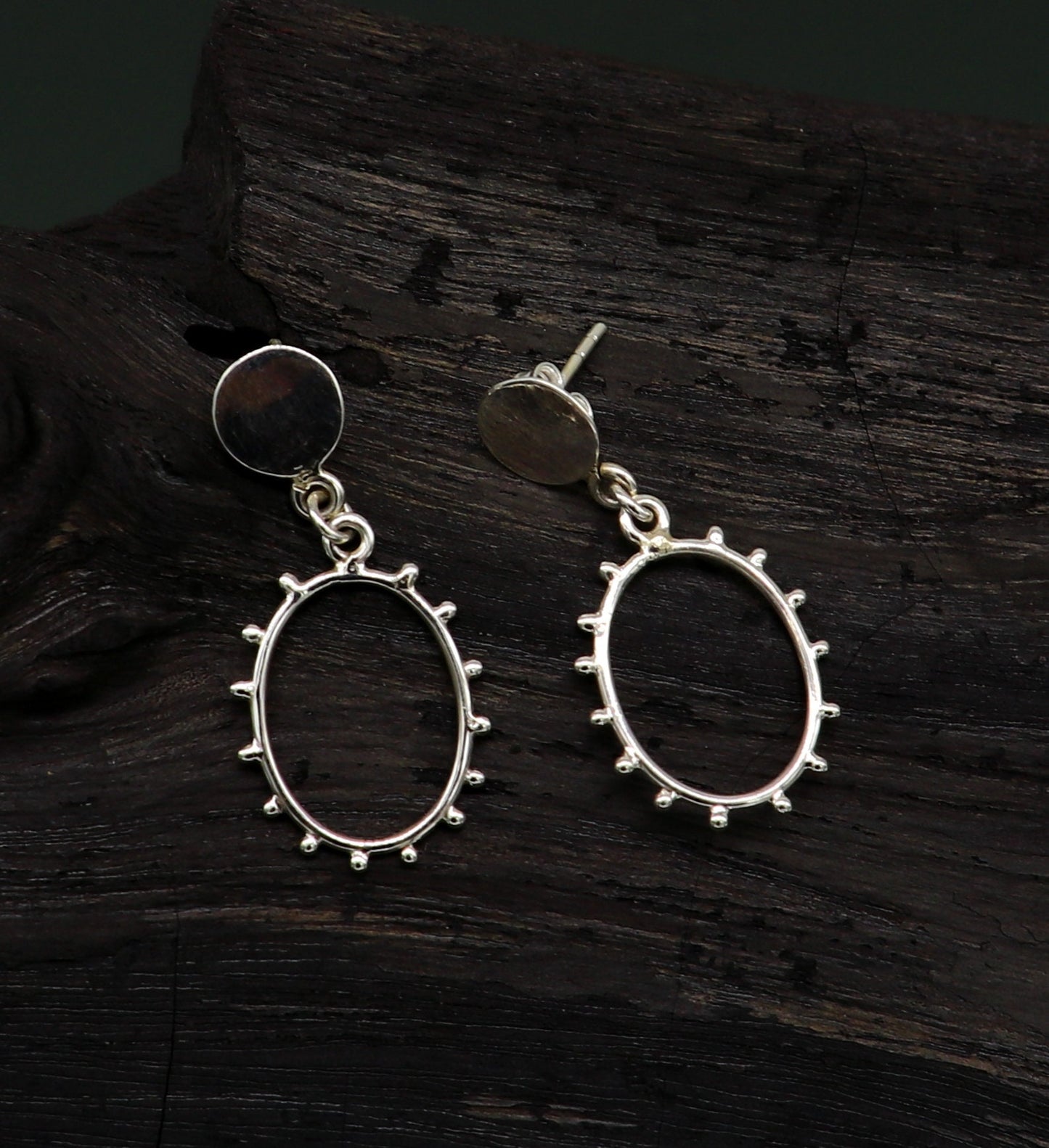 Vintage customized pure e925 sterling silver stud earring, excellent fancy elegant dainty light weight earrings best gifting ear654 - TRIBAL ORNAMENTS