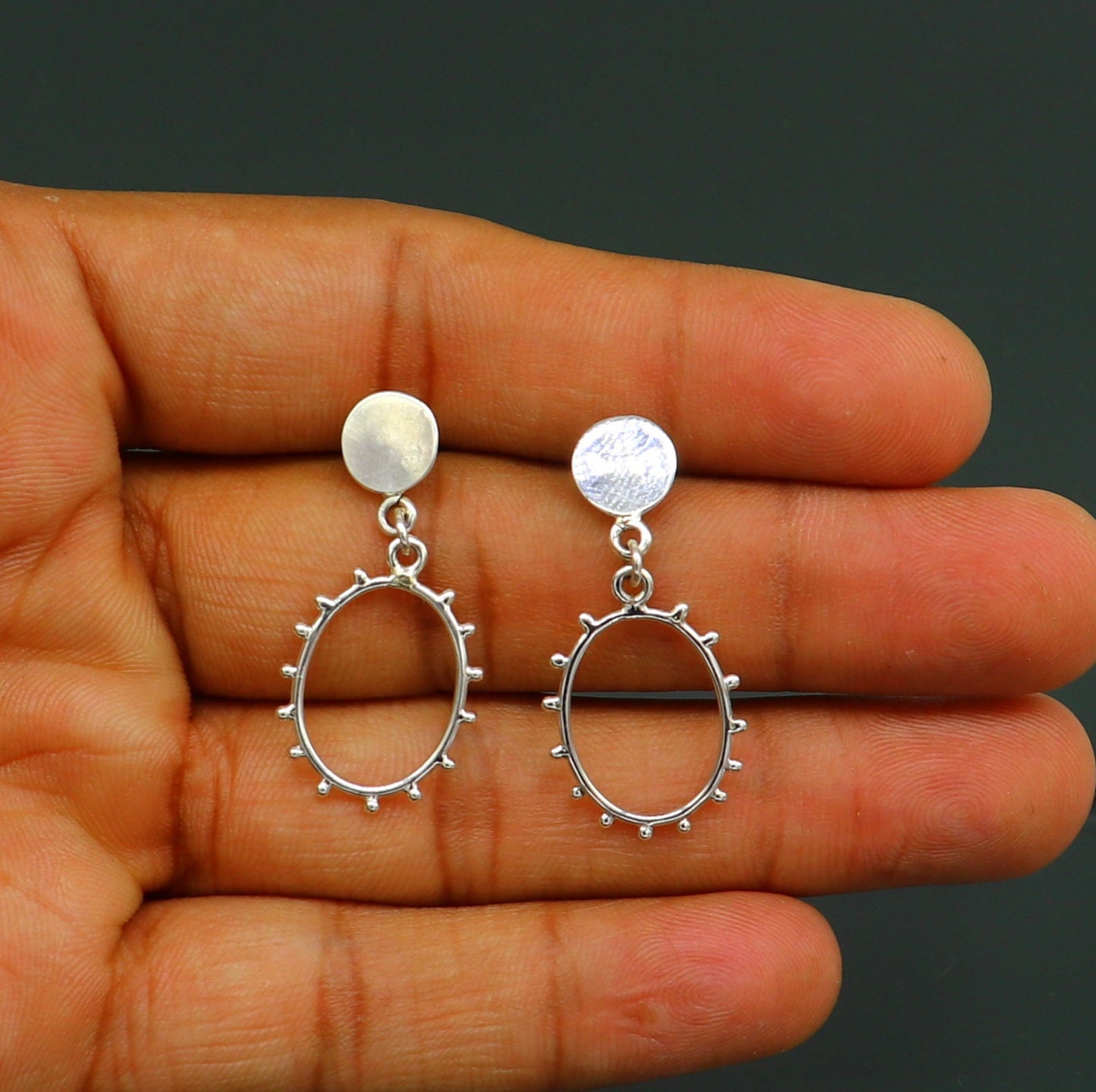 Vintage customized pure e925 sterling silver stud earring, excellent fancy elegant dainty light weight earrings best gifting ear654 - TRIBAL ORNAMENTS