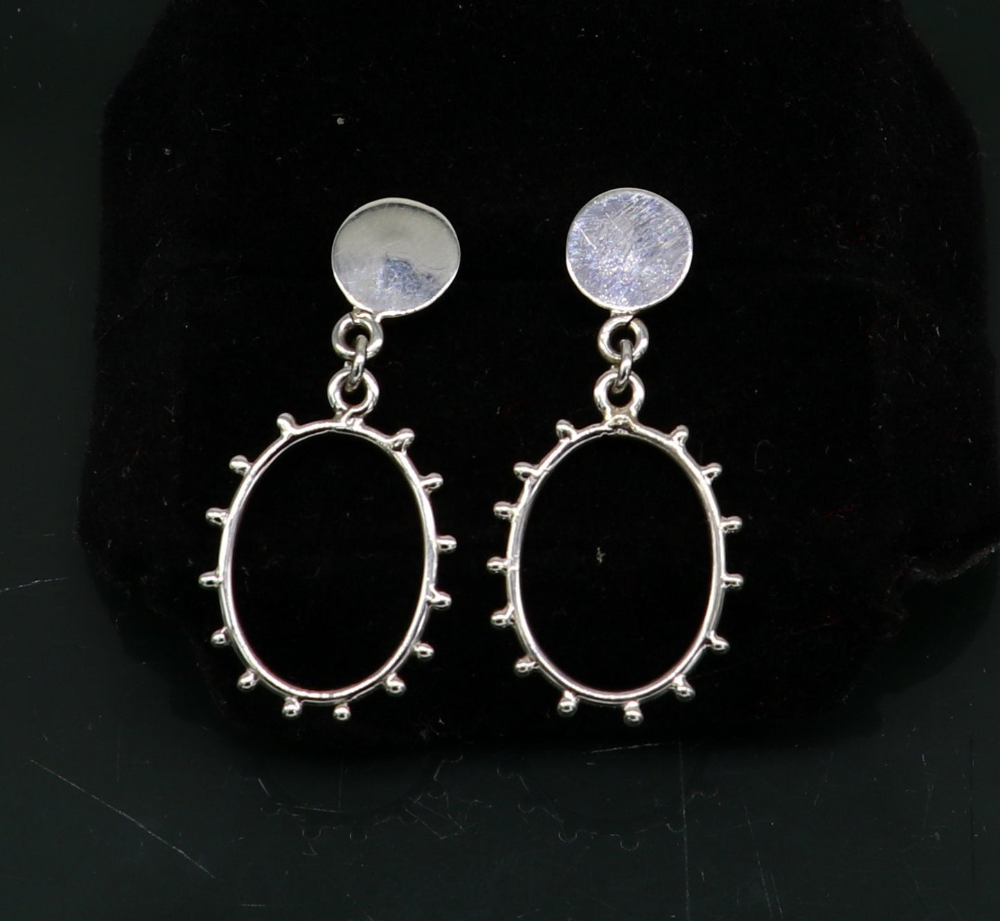 Vintage customized pure e925 sterling silver stud earring, excellent fancy elegant dainty light weight earrings best gifting ear654 - TRIBAL ORNAMENTS