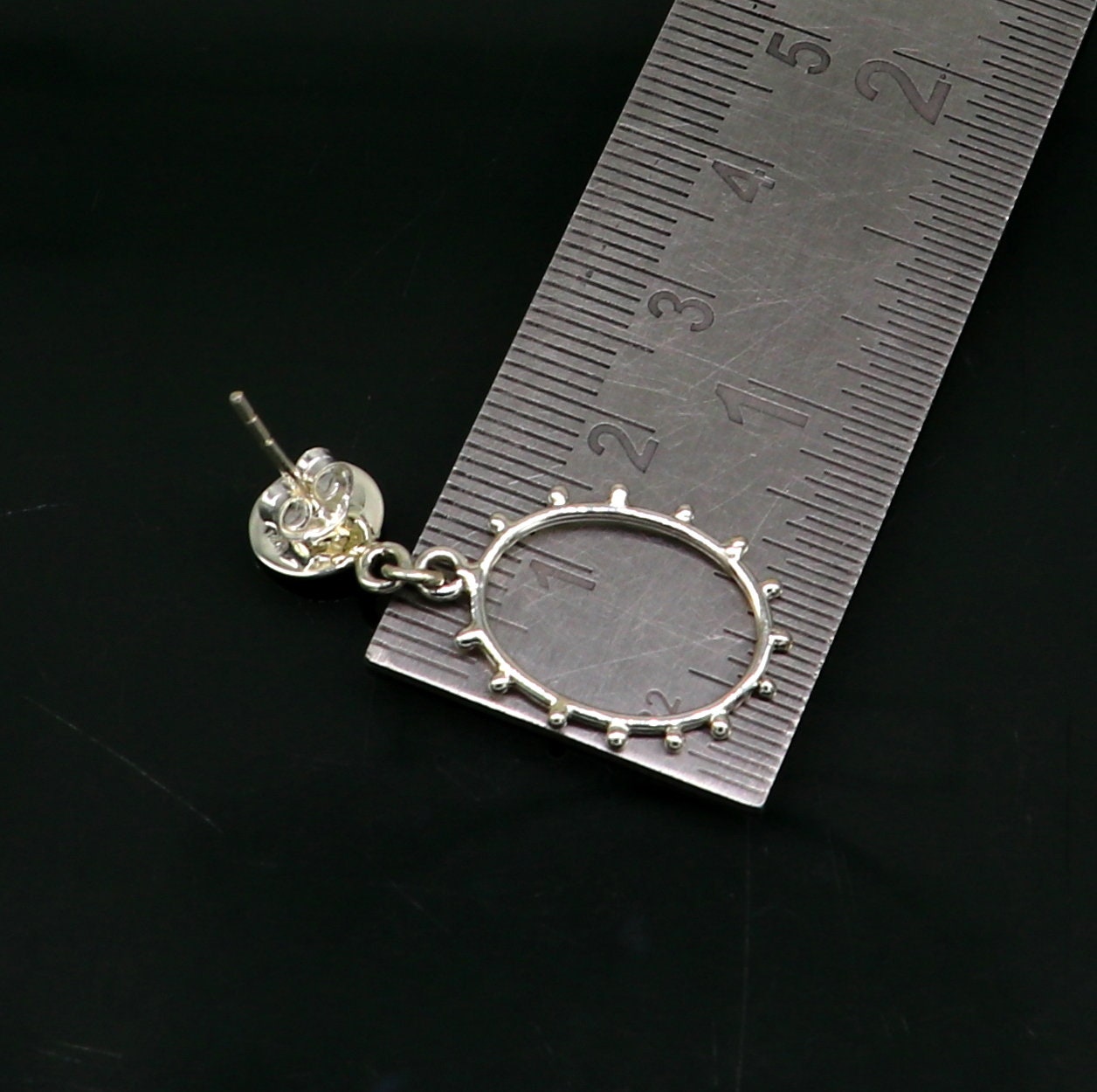 Vintage customized pure e925 sterling silver stud earring, excellent fancy elegant dainty light weight earrings best gifting ear654 - TRIBAL ORNAMENTS