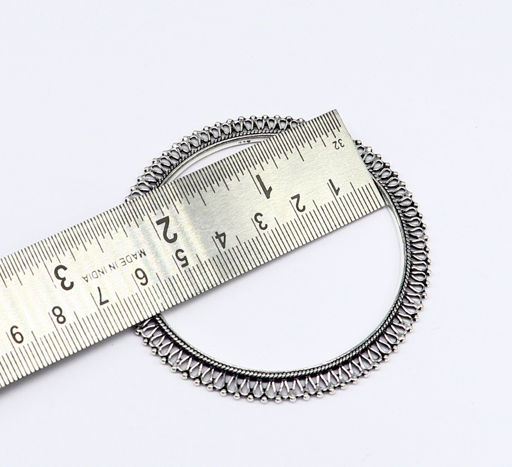 925 sterling silver handmade gorgeous bangle bracelet gorgeous kada kangan set for Brides stunning collection women jewelry nba160 - TRIBAL ORNAMENTS