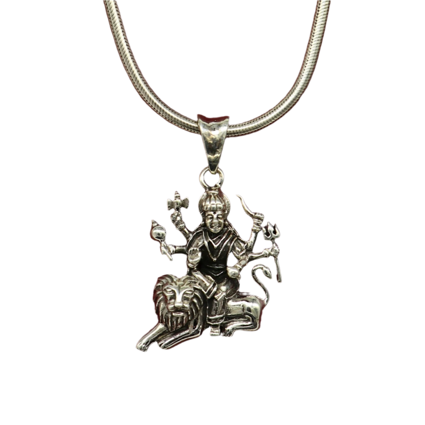 925 sterling silver handmade Goddess bhawani/ Durga maa pendant, amazing unisex pendant locket personalized jewelry tribal jewelry ssp496