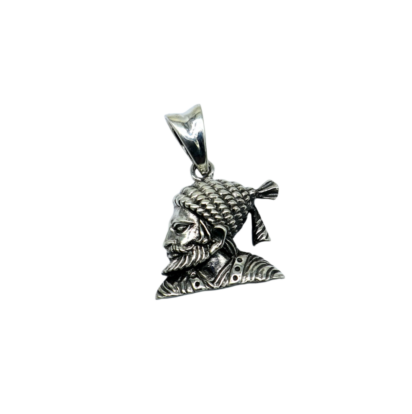 925 sterling silver Maratha king Shivaji pendant, best gifting Royal pendant king shivaji design solid pendant unisex jewelry ssp919