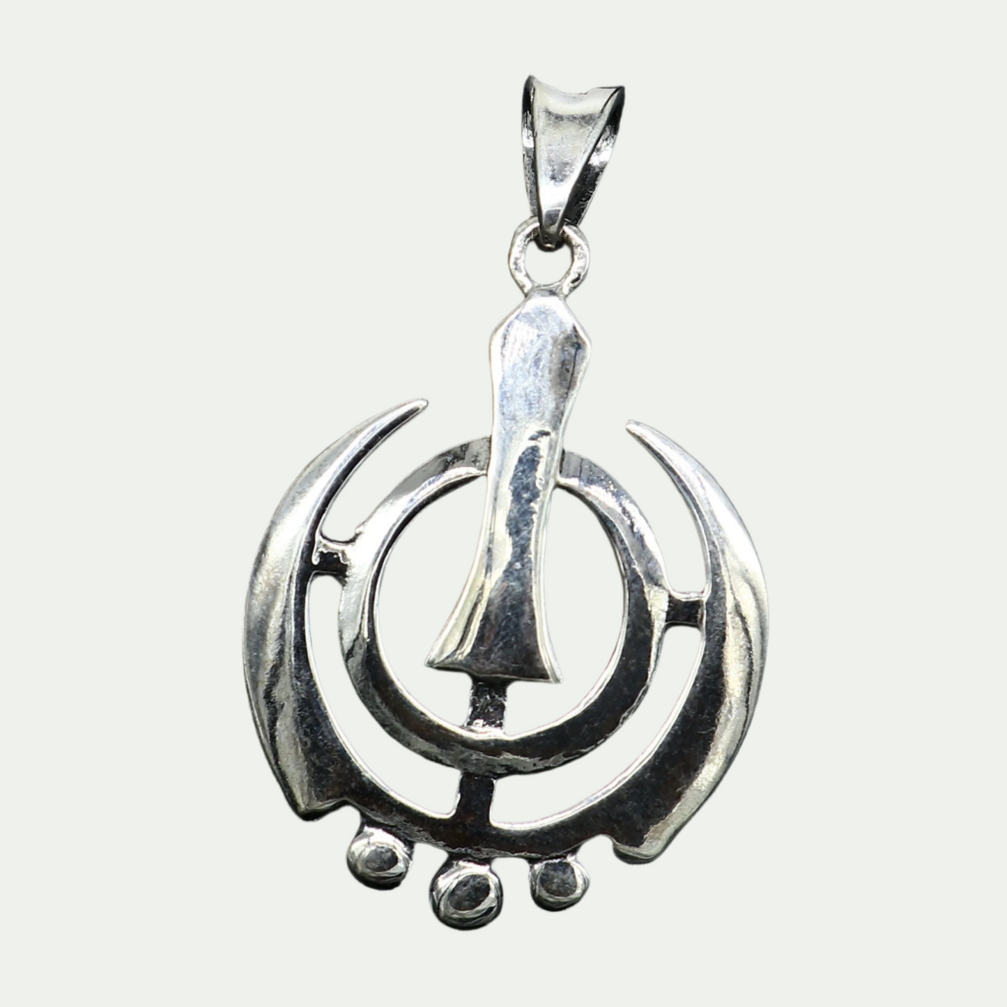 925 sterling silver customized design khalsa Waheguru symbol pendant, sikha Sardar logo pendant, best blessing pendant from india  ssp1558