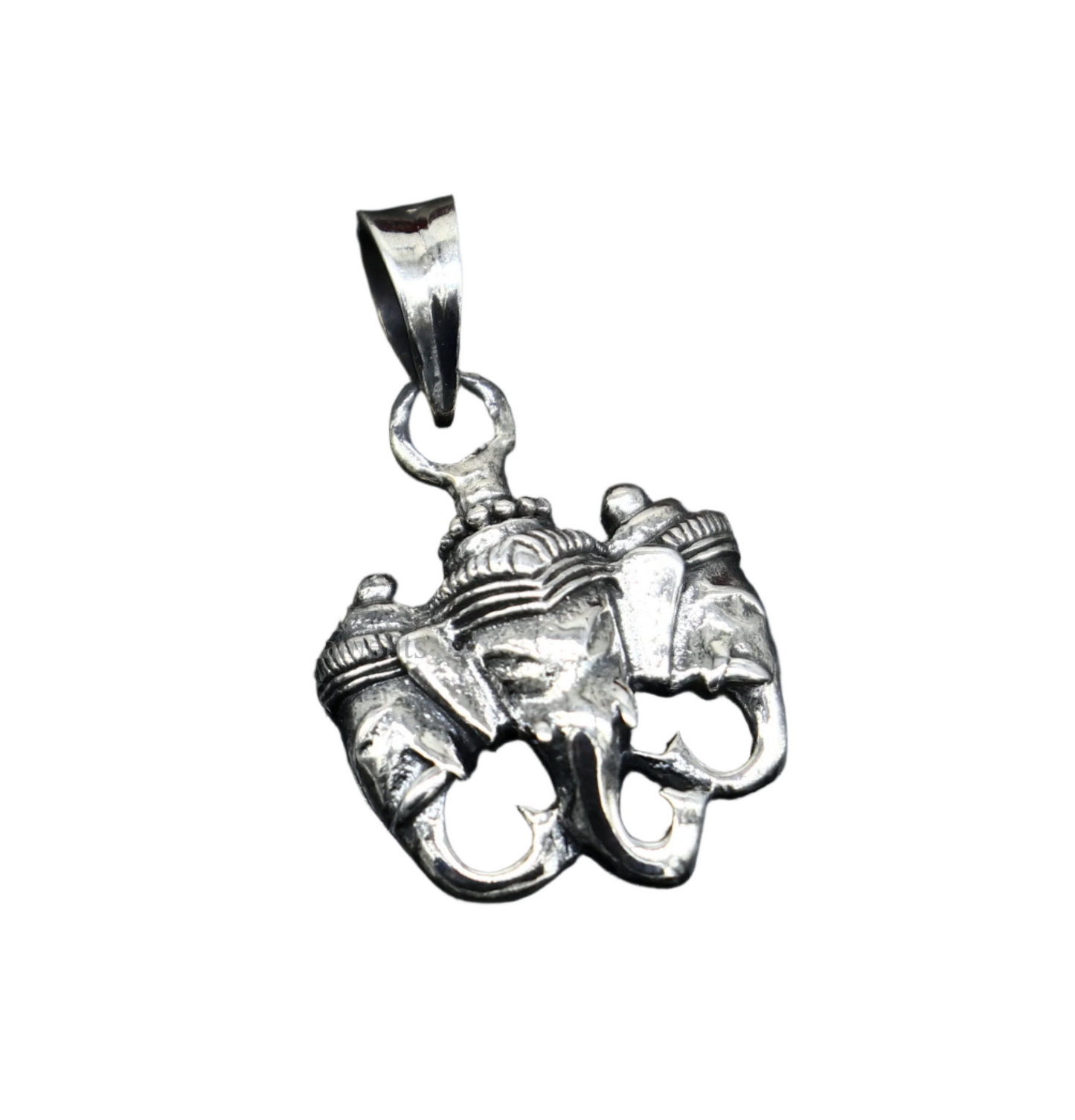 Exclusive design 925 sterling silver handmade 3 face Ganesha divine pendant, amazing stylish unisex pendant personalized jewelry ssp1644