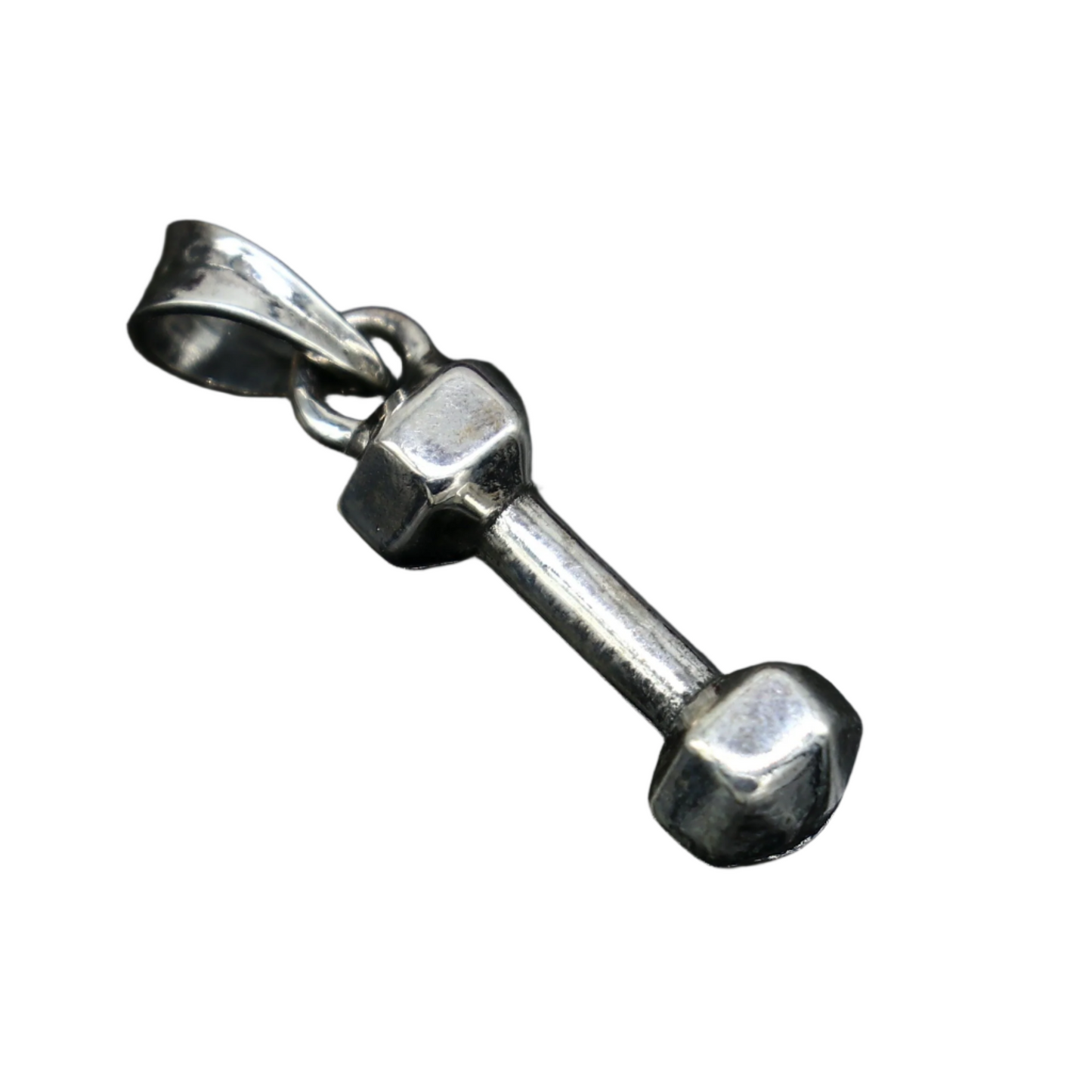 Elegant 925 sterling silver unique barbell dumbbell pendant, excellent design stylish unisex pendant jewelry from India ssp1720