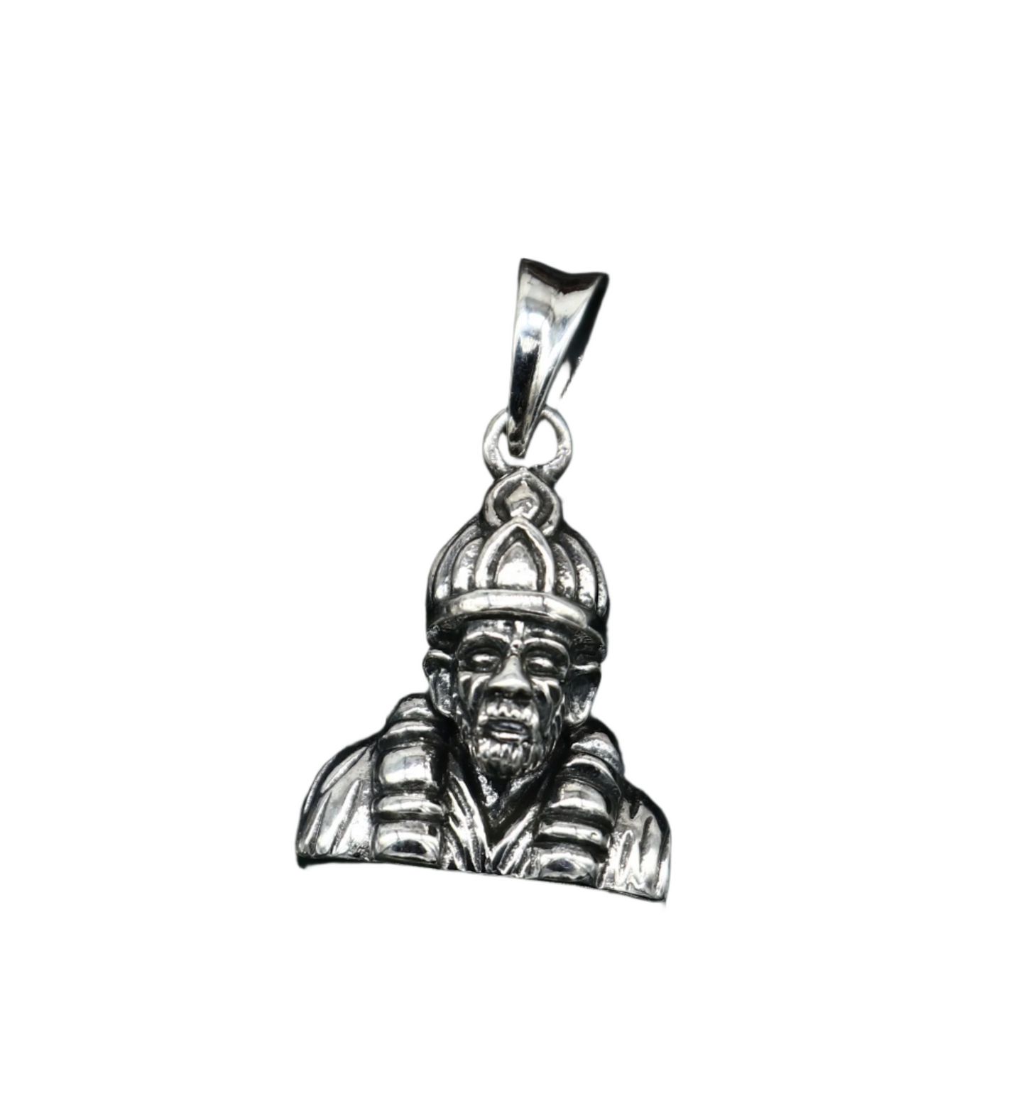 925 sterling silver handmade Indian idol Sai Baba pendant, amazing stylish unisex pendant locket personalized jewelry tribal jewelry ssp1703